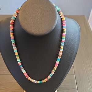 Colorful Tourmaline Beaded Rainbow Adjustable Choker